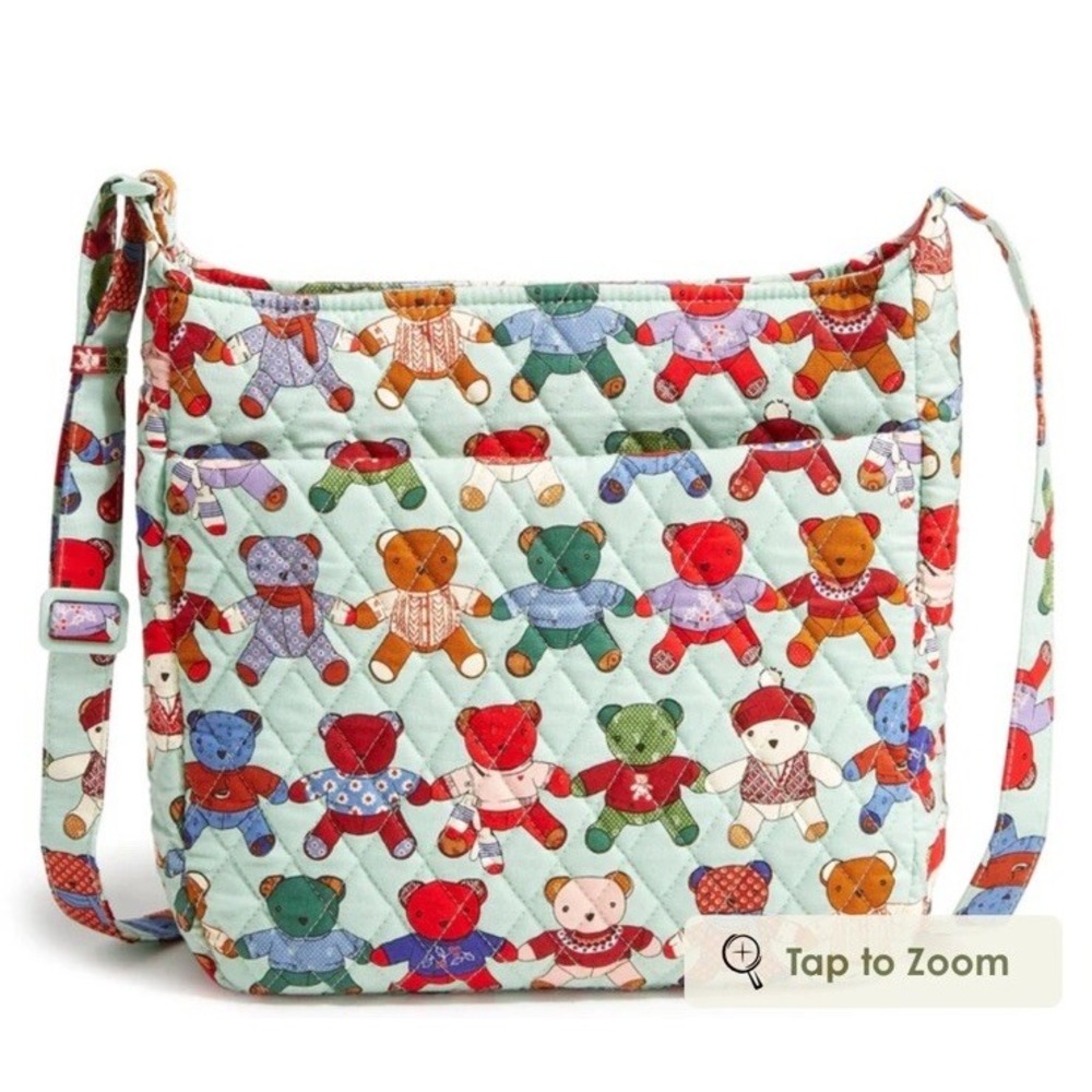 Vera Bradley Essential XL Crossbody. Purse/Bag in Toasty Teddies NWT